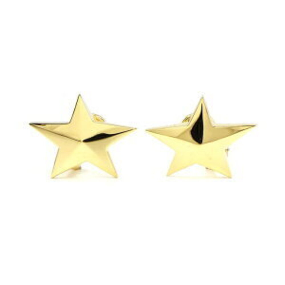 Tiffany Co Star Motif Earrings Yellow Gold